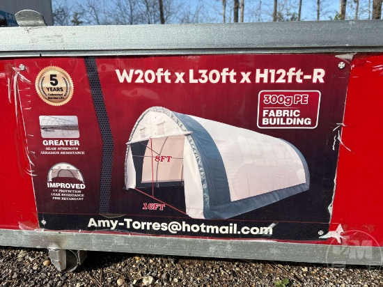 S2030R12 20X30X12 FT PE FABRIC BUILDING