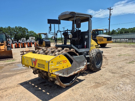 2018 WACKER NEUSON RC70 SINGLE DRUM VIBRATORY ROLLER SN: WNCR0801CHAA0044
