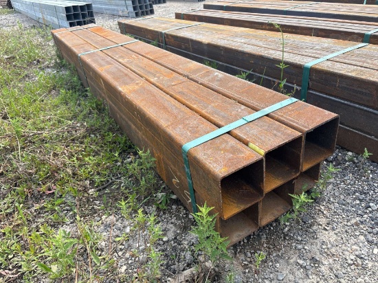 6PCS @10 FT 1/4 IN. THICKNESS 6 IN. SQUARE TUBING