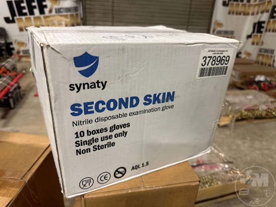 10 BOXES OF UNUSED SECOND SKIN GLOVES