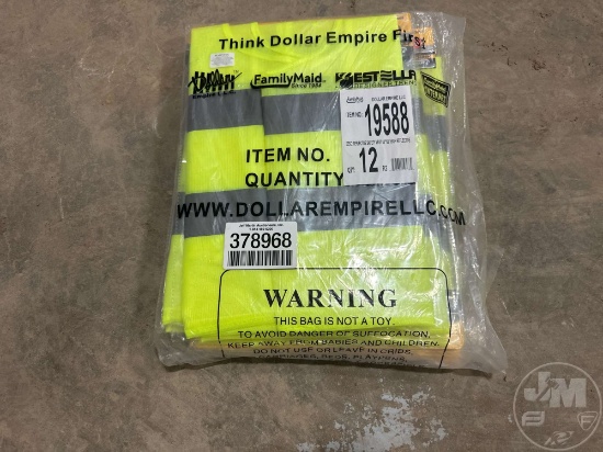 QTY OF 12 UNUSED SAFETY VEST