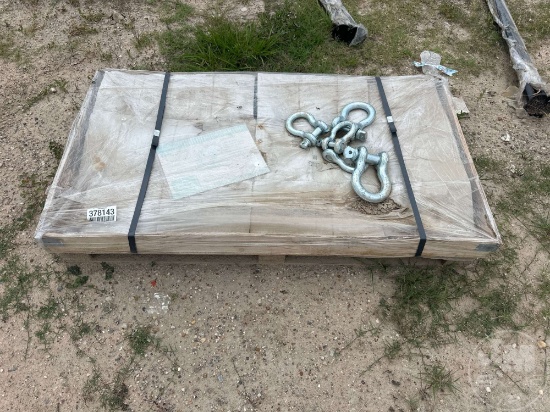 QTY OF 38 UNUSED 4.75-12T ANCHOR SHACKLE G209