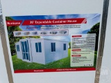 UNUSED HURRICANE 20 FT EXPANDABLE CONTAINER HOUSE