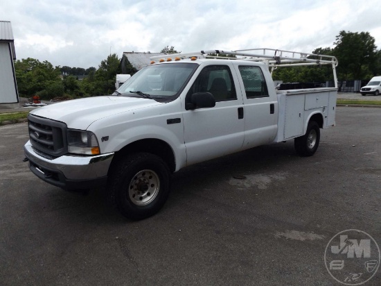 2002 FORD F350 S/A UTILITY TRUCK VIN: 1FDSW35SX2EA81111