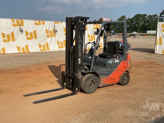 2007 TOYOTA 8FGU15 2750 LBS CUSHION TIRE FORKLIFT SN: 10881