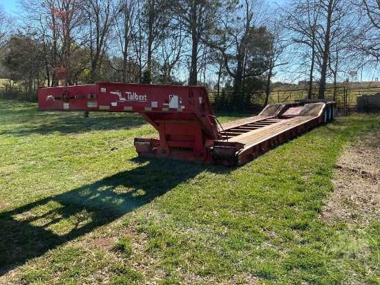 1996 TALBERT TALBERT HYDRAULIC RGN LOWBOY TRAILER VIN: 40FWK5736T1013459