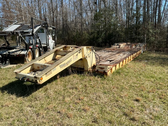 1992 TRAIL KING TK80HDG-483 HYDRAULIC RGN LOWBOY TRAILER VIN: 1TKJ04830NM020395