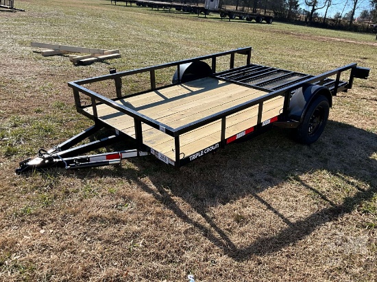 2025 TRIPLE CROWN TRAILERS DU6X12G UTILITY TRAILER 6'6"X12' VIN: 1XNDU1213S2038578