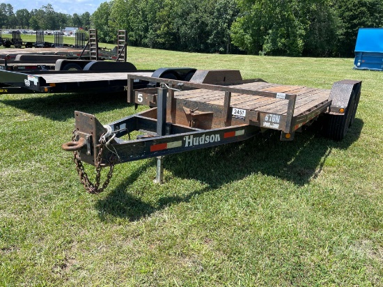 HUDSON 15’......X82”...... TAG A LONG TILT DECK TRAILER 6 TON VIN: 10HSLT1857100043