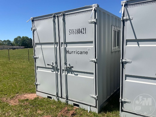 11’......9”...... L X 7’...... W HURRICANE  CONTAINER SN: SV6180421