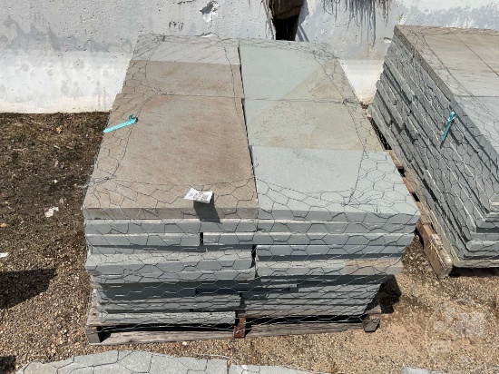 PALLET OF BLUE STONE PAVERS