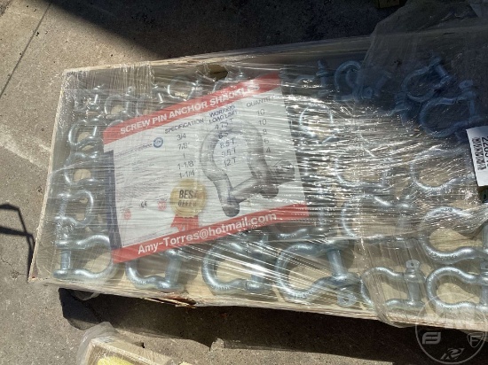 UNUSED SCREW PIN SHACKLE ASSORTMENT