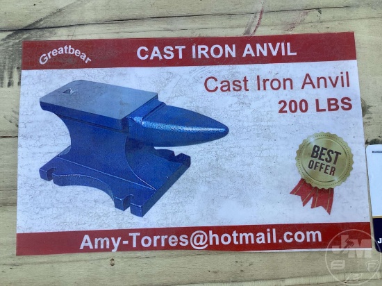200LB CAST IRON ANVIL