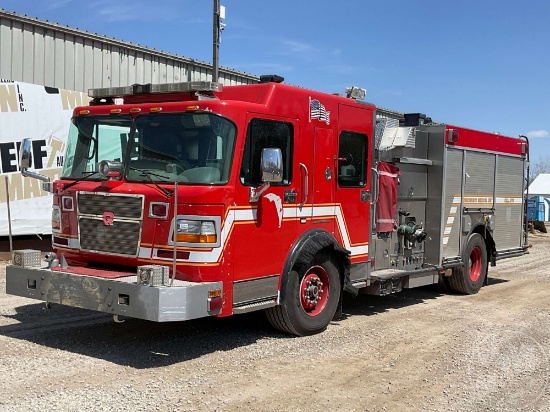 2004 SPARTAN MOTORS CHASSIS GLADIATOR GA41M-2142 VIN: 4S7AU2F924C046197 S FIRE PUMP TRUCK