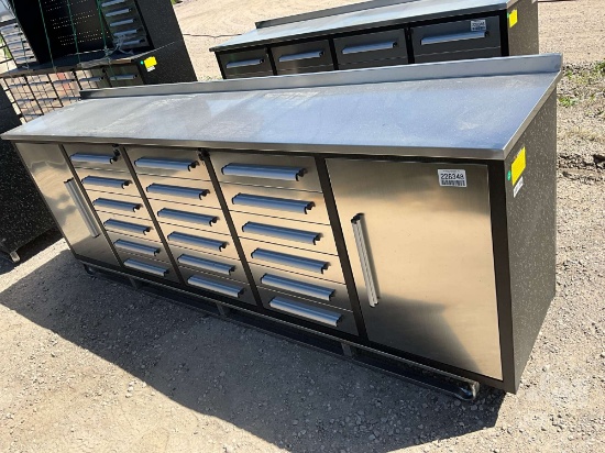 UNUSED 2025 10FT-18D-2B 18 DRAWER WORK BENCH