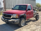 2006 GMC SIERRA REGULAR CAB 4X4 PICKUP   VIN: 1GTHK24U86E287816