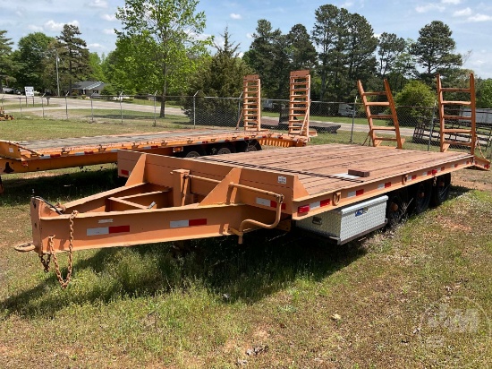 HOMEMADE TAG A LONG EQUIPMENT TRAILER