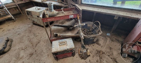SNAP-ON TOOL CART, CRAFTSMAN TOOLBOX, AND MISC WIRING HARNESSES/PARTS