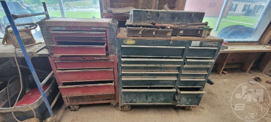 QTY OF (2) PORTABLE TOOLBOXES, TASK FORCE & MASTERHAND