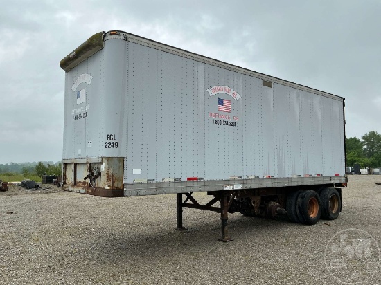 1995 FRUEHAUF FBB 28'X102" VAN TRAILER VIN: 1H2V0293XSE006609