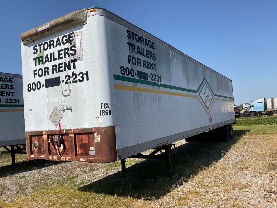1989 FRUEHAUF 48'X96" VAN TRAILER VIN: 2V04825JC018304