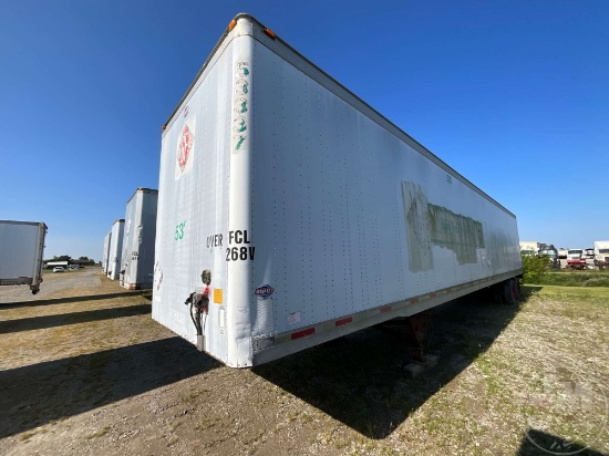 2000 UTILITY TRAILER MANUFACTURER 53'X102" VAN TRAILER VIN: 1UYVS2539YP384007