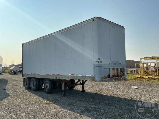 2000 FRUEHAUF 28'X102" VAN TRAILER VIN: 1JJV292F4YF639939