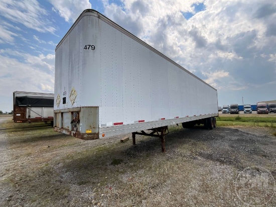1993 FRUEHAUF 53'X102" VAN TRAILER VIN: 2V04825PE011129