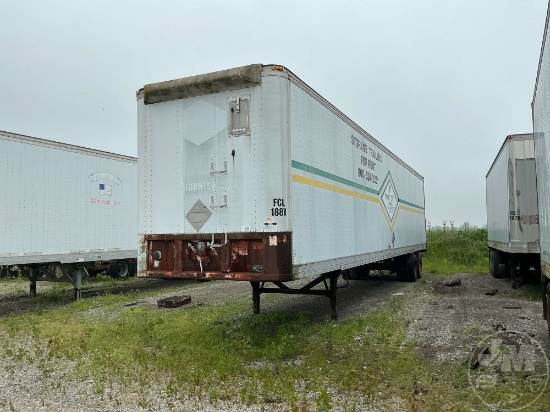 1987 FRUEHAUF FB91 48'X96" VAN TRAILER VIN: 1H2V0482XJ0001117