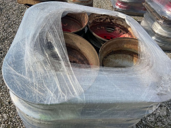4 SETS OF 24.5 BIG HOLE 10 LUG RIMS