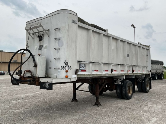 EAST 28' ALUMINUM  DUMP TRAILER VIN: 1L1D1N285LRA11385