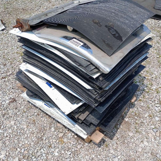 PALLET OF BLACK & WHITE MUD FLAPS