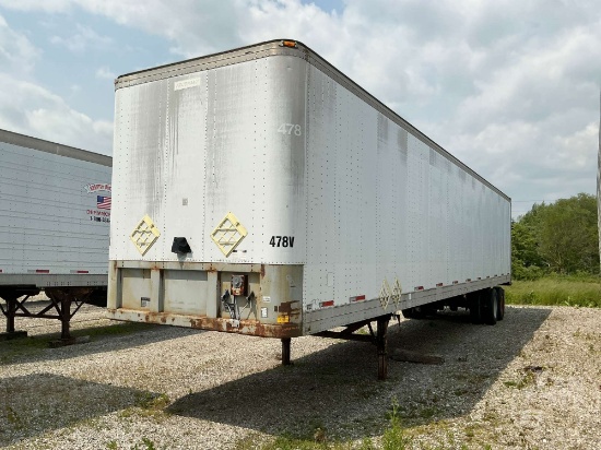 1993 FRUEHAUF FB9 1.5-NT-48W 48'X96" VAN TRAILER VIN: 2V04823PE011128