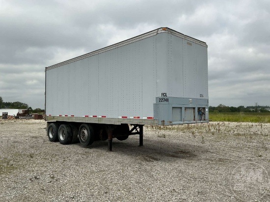2000 FRUEHAUF 28'X102" VAN TRAILER VIN: 1JJV292F4YF639942