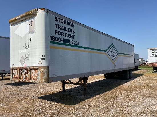 1988 FRUEHAUF 48'X96" VAN TRAILER VIN: 2V04322JC001113