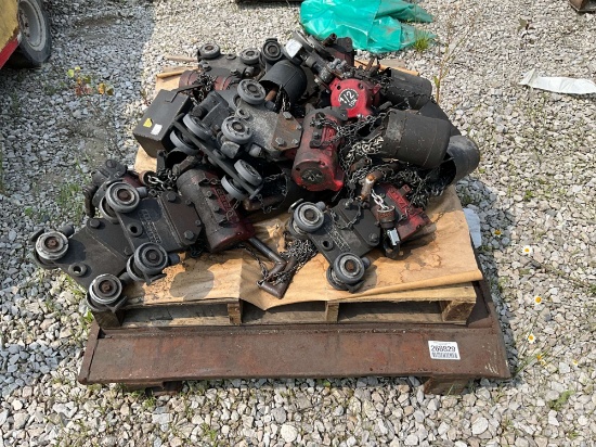 PALLET OF ARO TROLLY CHAIN HOIST
