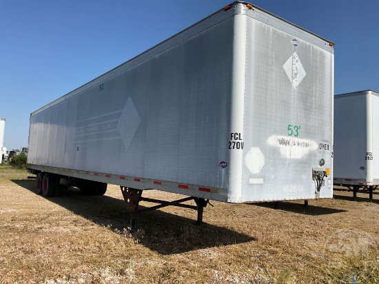 2001 UTILTY TRAILER  53'X102" VAN TRAILER VIN: IUYVS2535YP384022