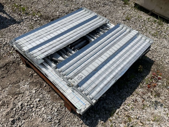 LOT OF SHOP LIGHTS AND BOX OF WIRE