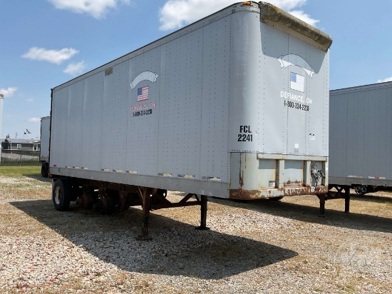 1976 FRUEHAUF  28'X96" VAN TRAILER VIN: 2V02935SE006601