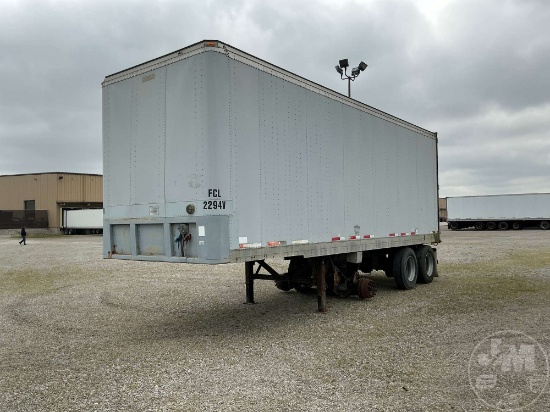 2000 FRUEHAUF 28'X102" VAN TRAILER VIN: 1JJV442F3YF639945