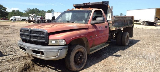 2001 DODGE RAM CHASSIS CAB SINGLE AXLE DUMP VIN: 3B6MC36511M276235