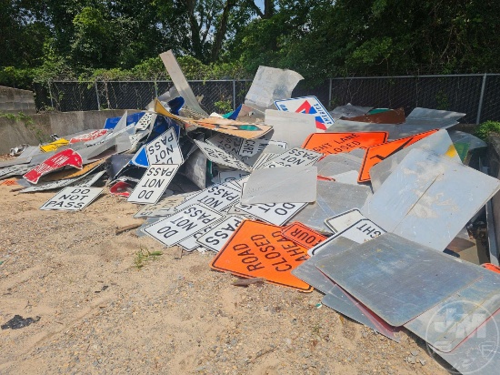 VARIOUS ALUMINUM SIGNS