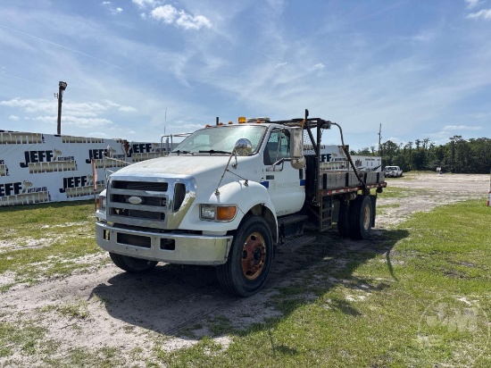 2007 FORD F-750 SINGLE AXLE DUMP TRUCK VIN: 3FRXF75T27V440007
