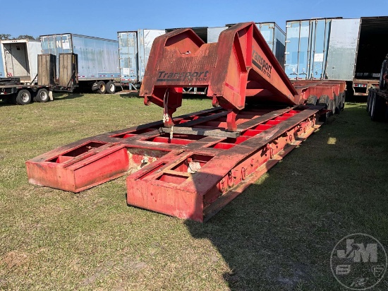 1976 TRANSPORT HEAVY HAULER MECHANICAL RGN LOWBOY TRAILER VIN: TC75126