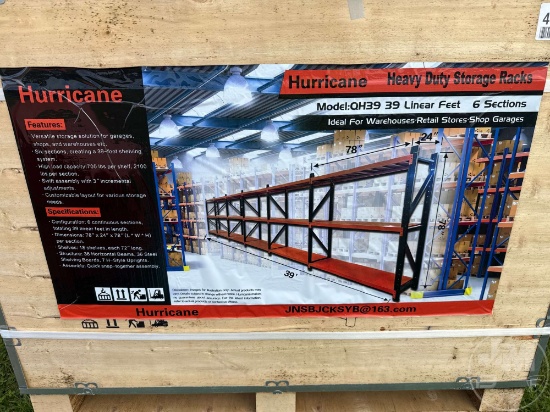UNUSED 2025 HURRICANE  QH39 HEAVY DUTY STORAGE RACKS