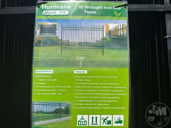 10' IRON SITE FENCE