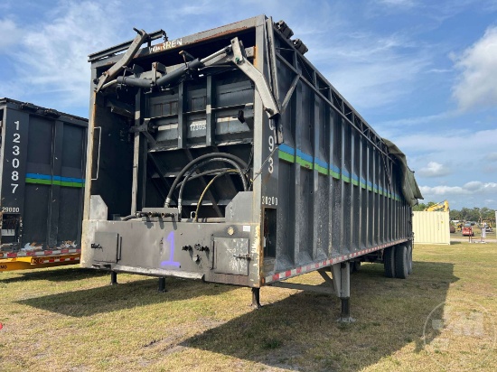 2017 WARREN EQUIPMENT, INC. WARREN EQUIPMENT, INC. T/A SANITATION PUSH OUT TRAILER  VIN: 1W9AAXB29HP