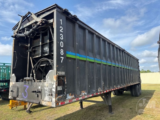 2017 WARREN EQUIPMENT, INC. WARREN EQUIPMENT, INC. T/A SANITATION PUSH OUT TRAILER  VIN: 1W9AAXB23HP