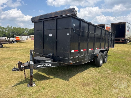 2022 PARK PARK DUMP TRAILER 7'X16' VIN: 13ZHD1626N1000182
