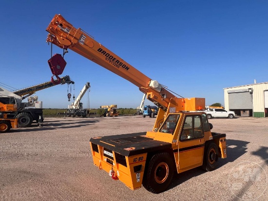 2014 BRODERSON IC-80-3J CARRY DECK CRANE SN: 67913280